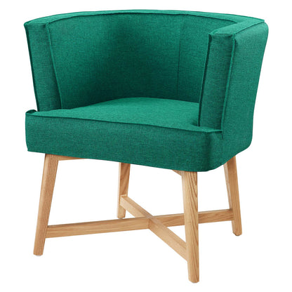 Anders Accent Chair Upholstered Fabric Set of 2, Fabric, Wood, Teal Blue, 20033