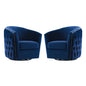 Rogue Armchair Performance Velvet Set of 2, Velvet, Blue Navy, 20036