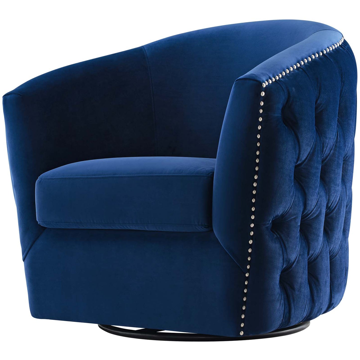 Rogue Armchair Performance Velvet Set of 2, Velvet, Blue Navy, 20036