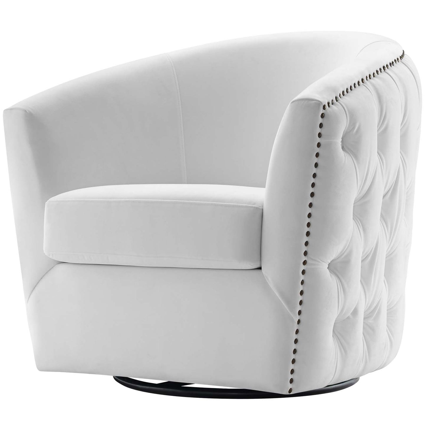 Rogue Armchair Performance Velvet Set of 2, Velvet, White, 20037