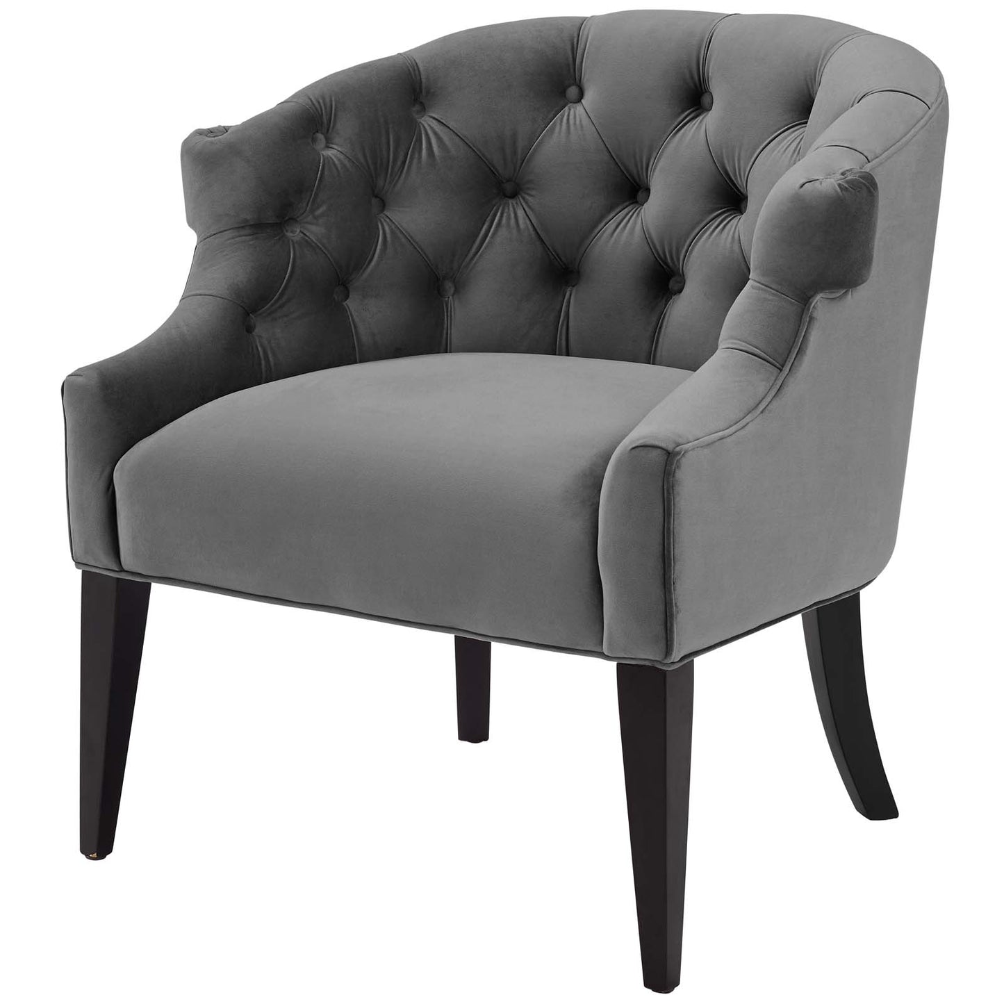 Precept Armchair Performance Velvet Set of 2, Velvet, Grey Gray, 20039