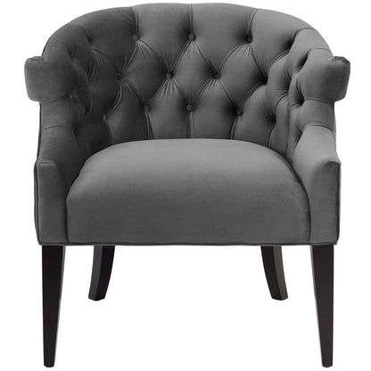 Precept Armchair Performance Velvet Set of 2, Velvet, Grey Gray, 20039