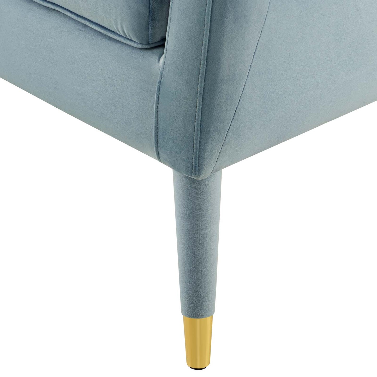 Premise Armchair Performance Velvet Set of 2, Velvet, Light Blue, 20044
