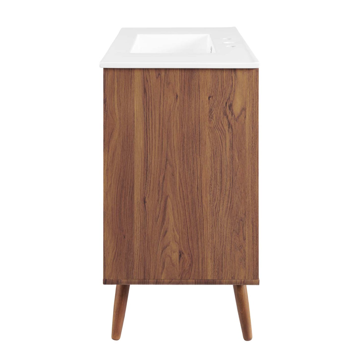 Transmit 36" Bathroom Vanity, Wood, Brown Walnut White, 20059