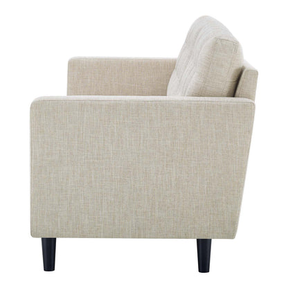 Exalt Tufted Fabric Sofa, Fabric, Beige, 23145