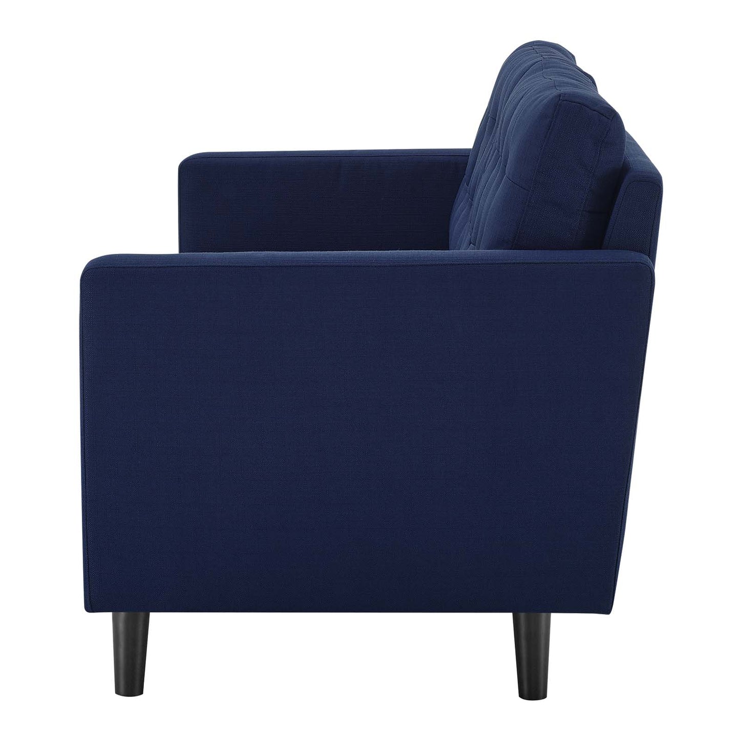 Exalt Tufted Fabric Sofa, Fabric, Dark Blue, 23148