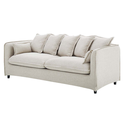 Avalon Slipcover Fabric Sofa, Fabric, Beige, 20073