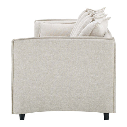 Avalon Slipcover Fabric Sofa, Fabric, Beige, 20073