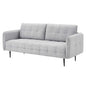Cameron Tufted Fabric Sofa, Fabric, Light Grey Gray, 20081