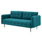 Cameron Tufted Fabric Sofa, Fabric, Teal Blue, 20083