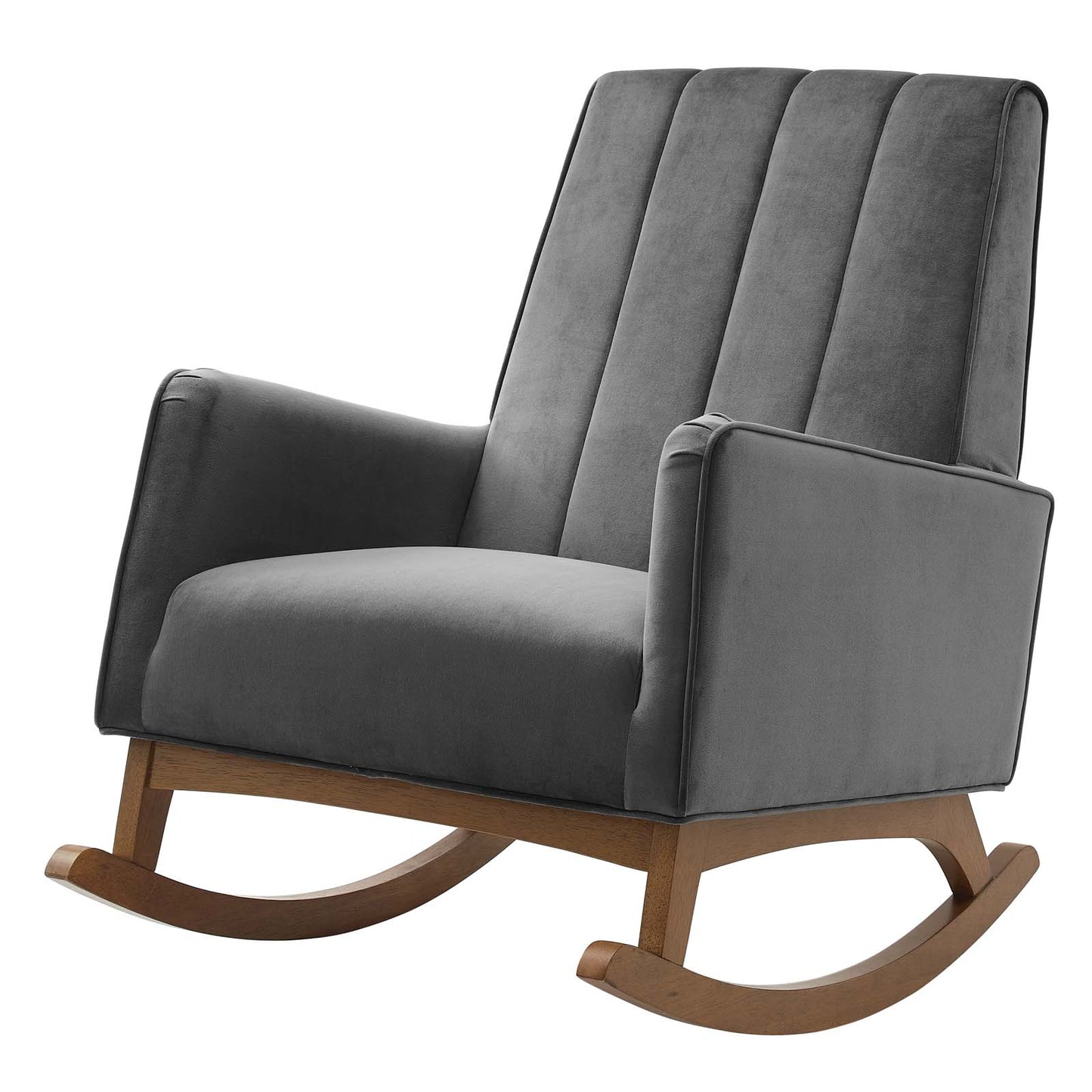 Sway Performance Velvet Rocking Chair, Velvet, Grey Gray, 20094