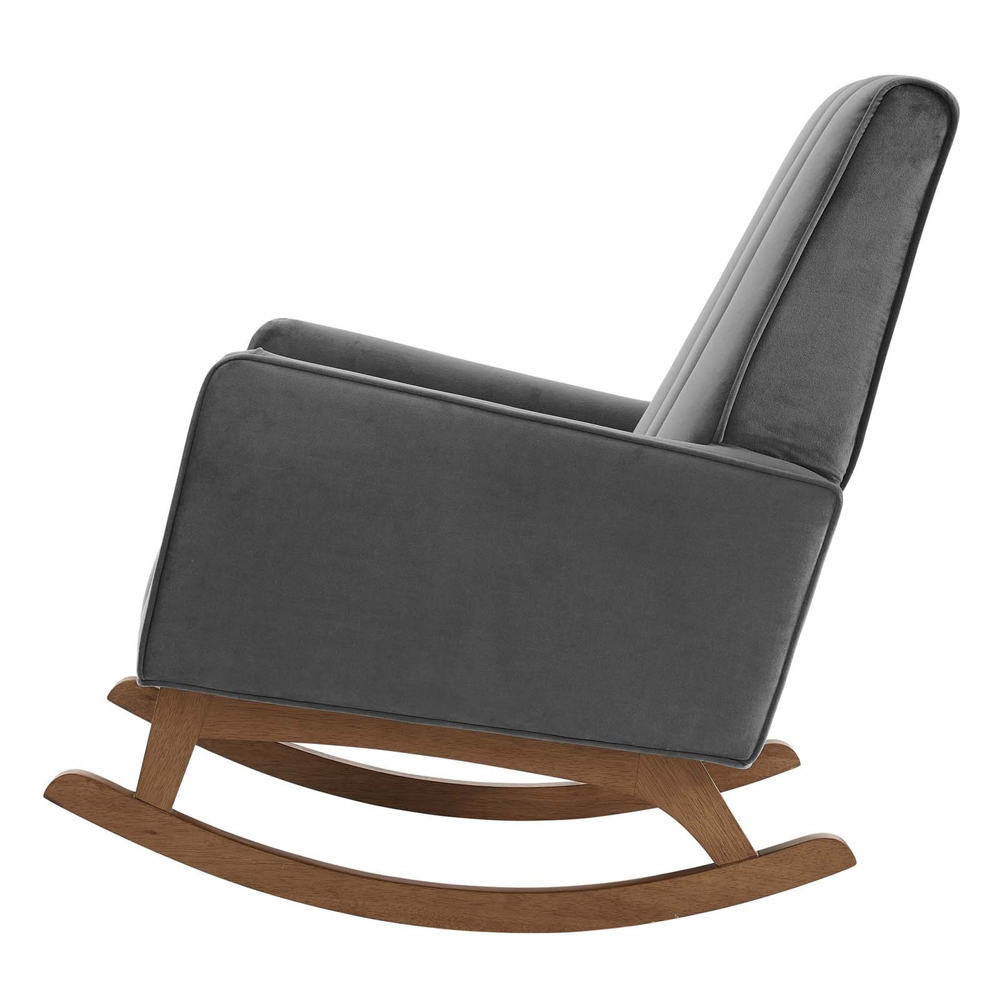 Sway Performance Velvet Rocking Chair, Velvet, Grey Gray, 20094