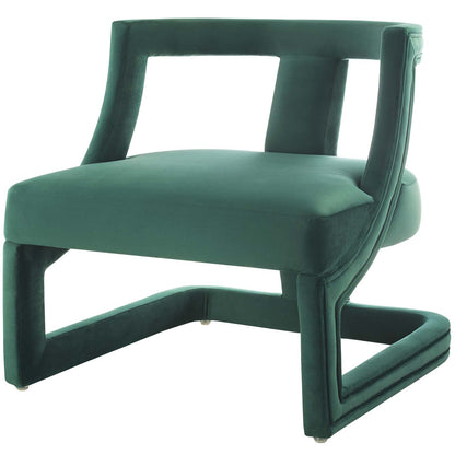 Requisite Armchair Performance Velvet Set of 2, Velvet, Green, 20101