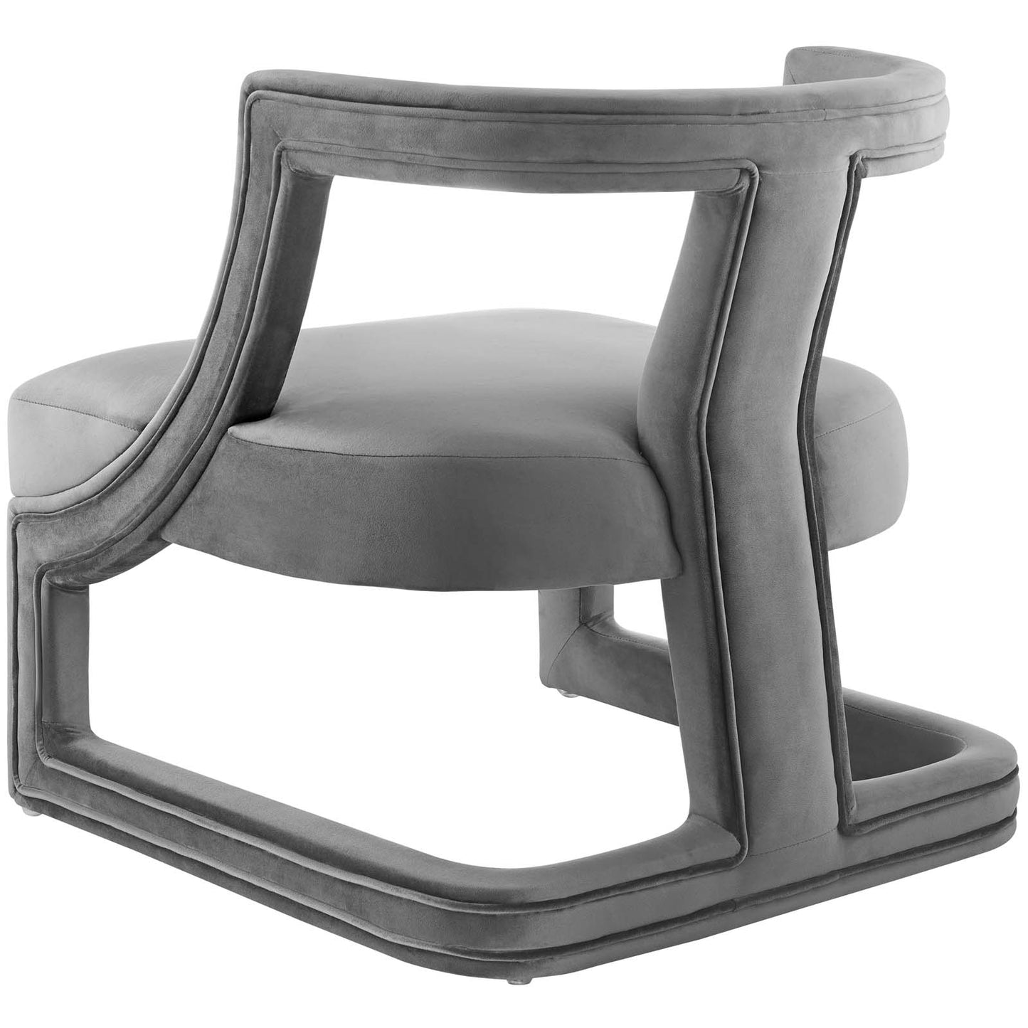 Requisite Armchair Performance Velvet Set of 2, Velvet, Grey Gray, 20102