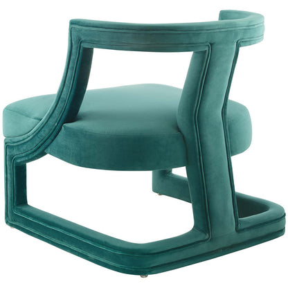 Requisite Armchair Performance Velvet Set of 2, Velvet, Teal Blue, 20103
