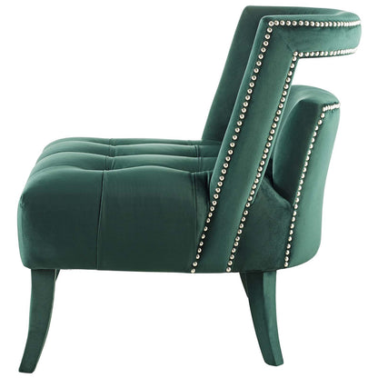Honor Armchair Performance Velvet Set of 2, Velvet, Green, 20104