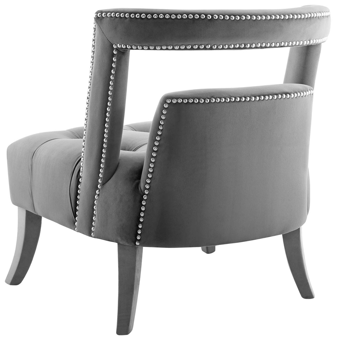 Honor Armchair Performance Velvet Set of 2, Velvet, Grey Gray, 20105