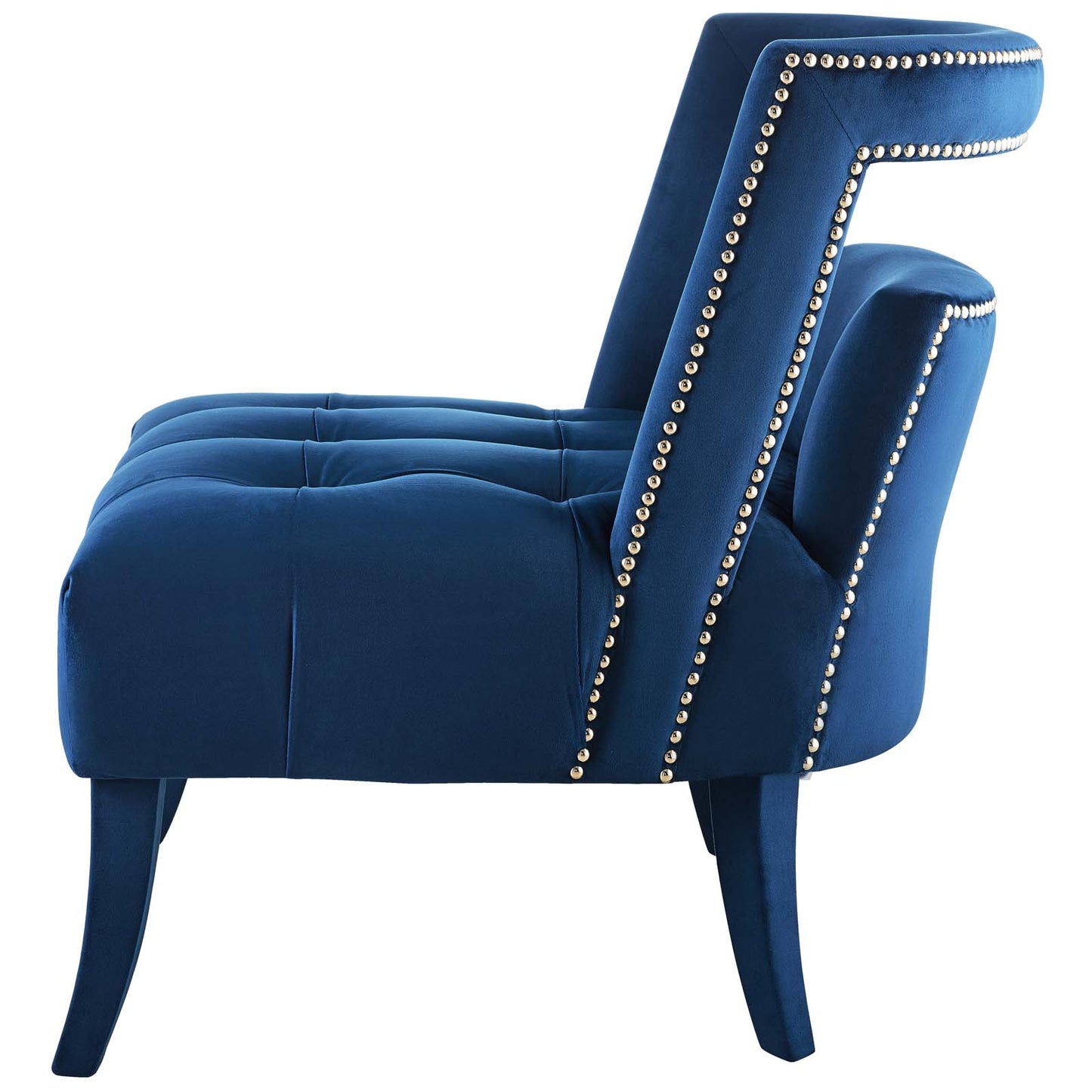 Honor Armchair Performance Velvet Set of 2, Velvet, Blue Navy, 20106