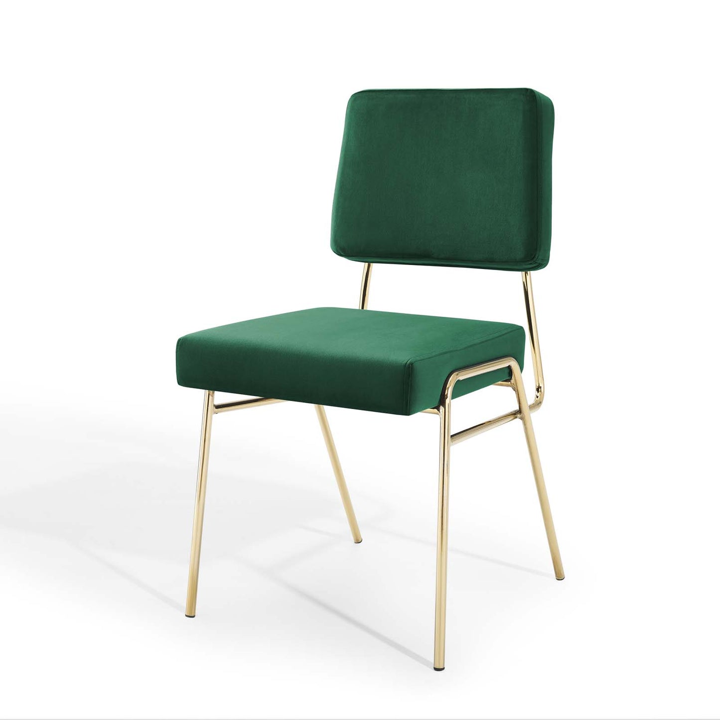 Craft Dining Side Chair Performance Velvet Set of 2, Velvet, Gold Green, 20147