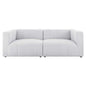 Bartlett Upholstered Fabric Upholstered Fabric 2-Piece Loveseat, Fabric, Ivory White, 20161