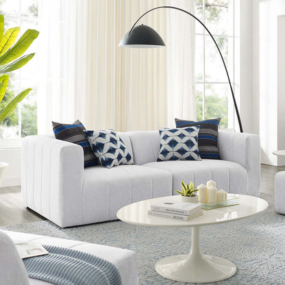Bartlett Upholstered Fabric Upholstered Fabric 2-Piece Loveseat, Fabric, Ivory White, 20161