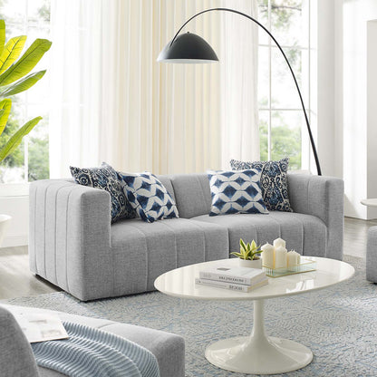 Bartlett Upholstered Fabric Upholstered Fabric 2-Piece Loveseat, Fabric, Light Grey Gray, 20162