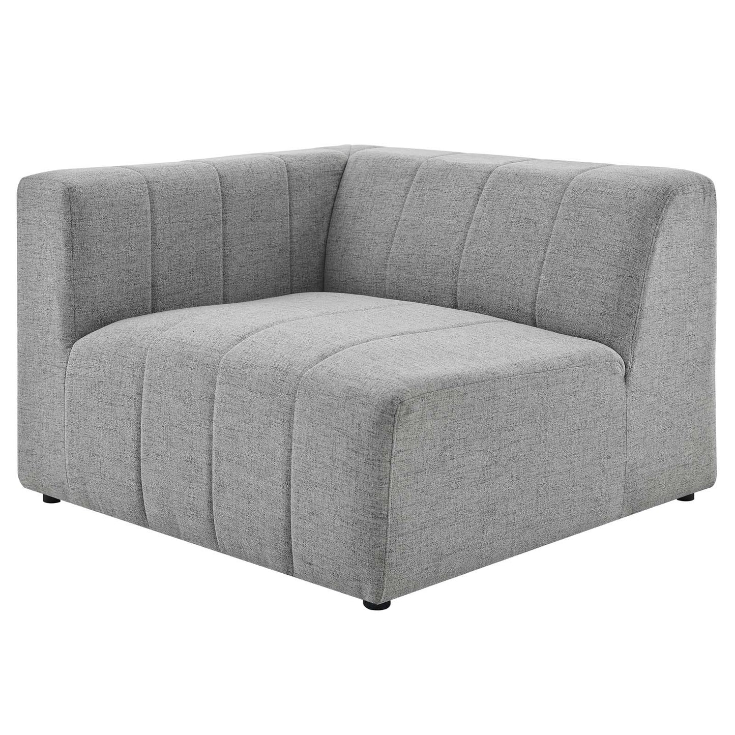 Bartlett Upholstered Fabric Upholstered Fabric 4-Piece Sectional Sofa, Fabric, Light Grey Gray, 20170