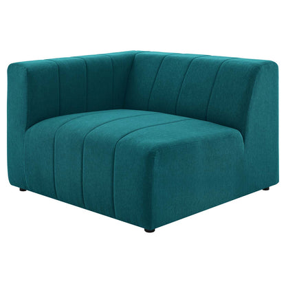 Bartlett Upholstered Fabric Upholstered Fabric 4-Piece Sectional Sofa, Fabric, Teal Blue, 20171