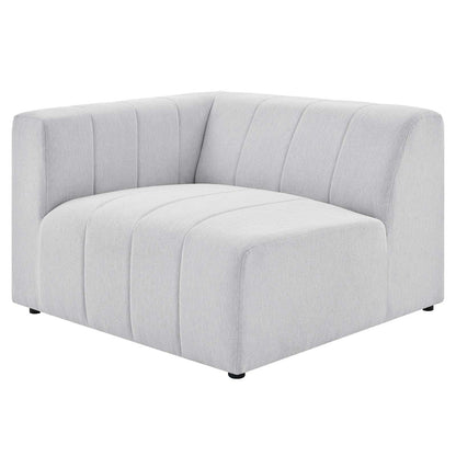 Bartlett Upholstered Fabric Upholstered Fabric 4-Piece Sectional Sofa, Fabric, Ivory White, 20173