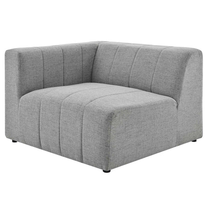 Bartlett Upholstered Fabric Upholstered Fabric 5-Piece Sectional Sofa, Fabric, Light Grey Gray, 20178