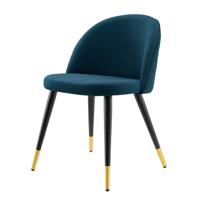 Cordial Upholstered Fabric Dining Chairs - Set of 2, Fabric, Navy Blue, 20189