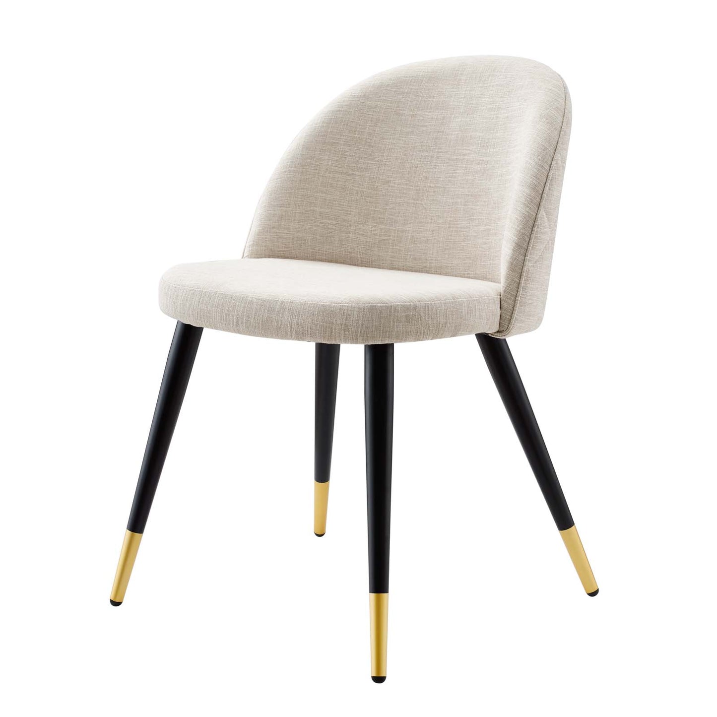 Cordial Upholstered Fabric Dining Chairs - Set of 2, Fabric, Beige, 20190