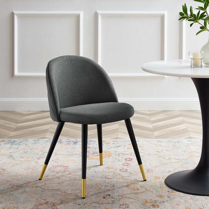 Cordial Upholstered Fabric Dining Chairs - Set of 2, Fabric, Grey Gray, 20191