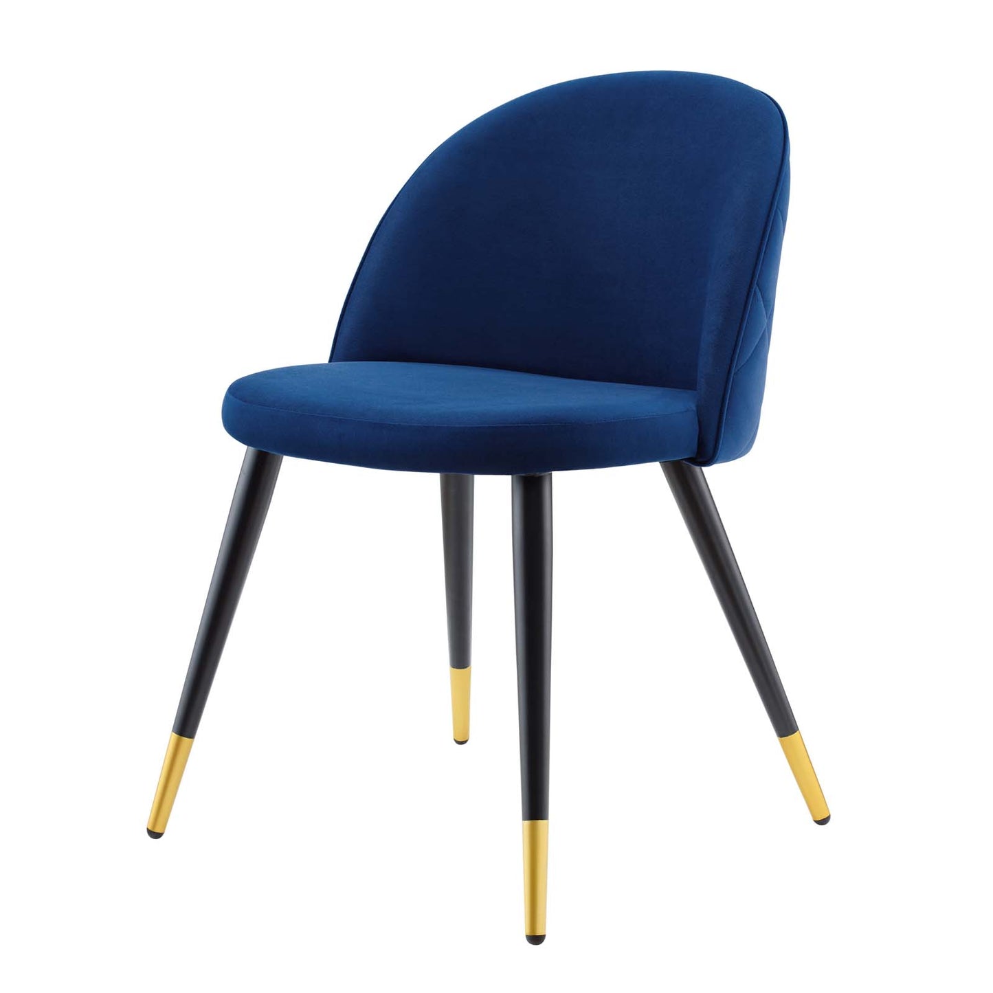 Cordial Performance Velvet Dining Chairs - Set of 2, Velvet, Blue Navy, 20199