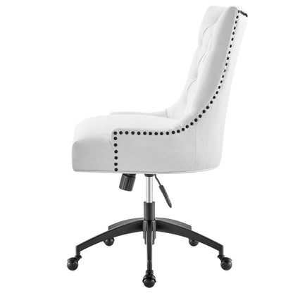 Regent Tufted Fabric Office Chair, Fabric, Black White, 20265