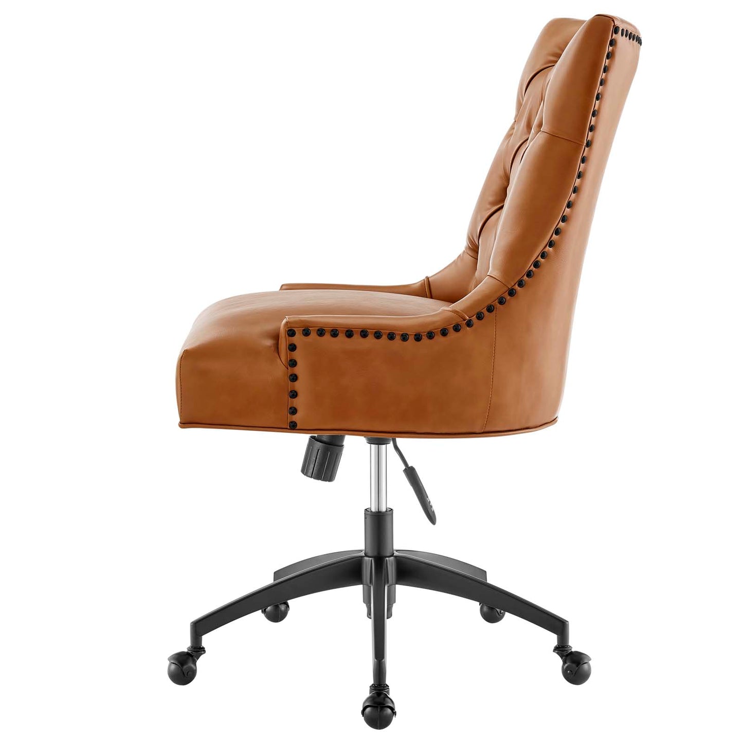 Regent Tufted Vegan Leather Office Chair, Faux Vegan Leather, Black Tan, 20268
