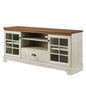 Pacific 59" TV Stand, Wood, Brown Walnut White, 20284
