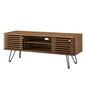Render 46" Media Console TV Stand, Wood, Metal Steel, Brown Walnut, 20286