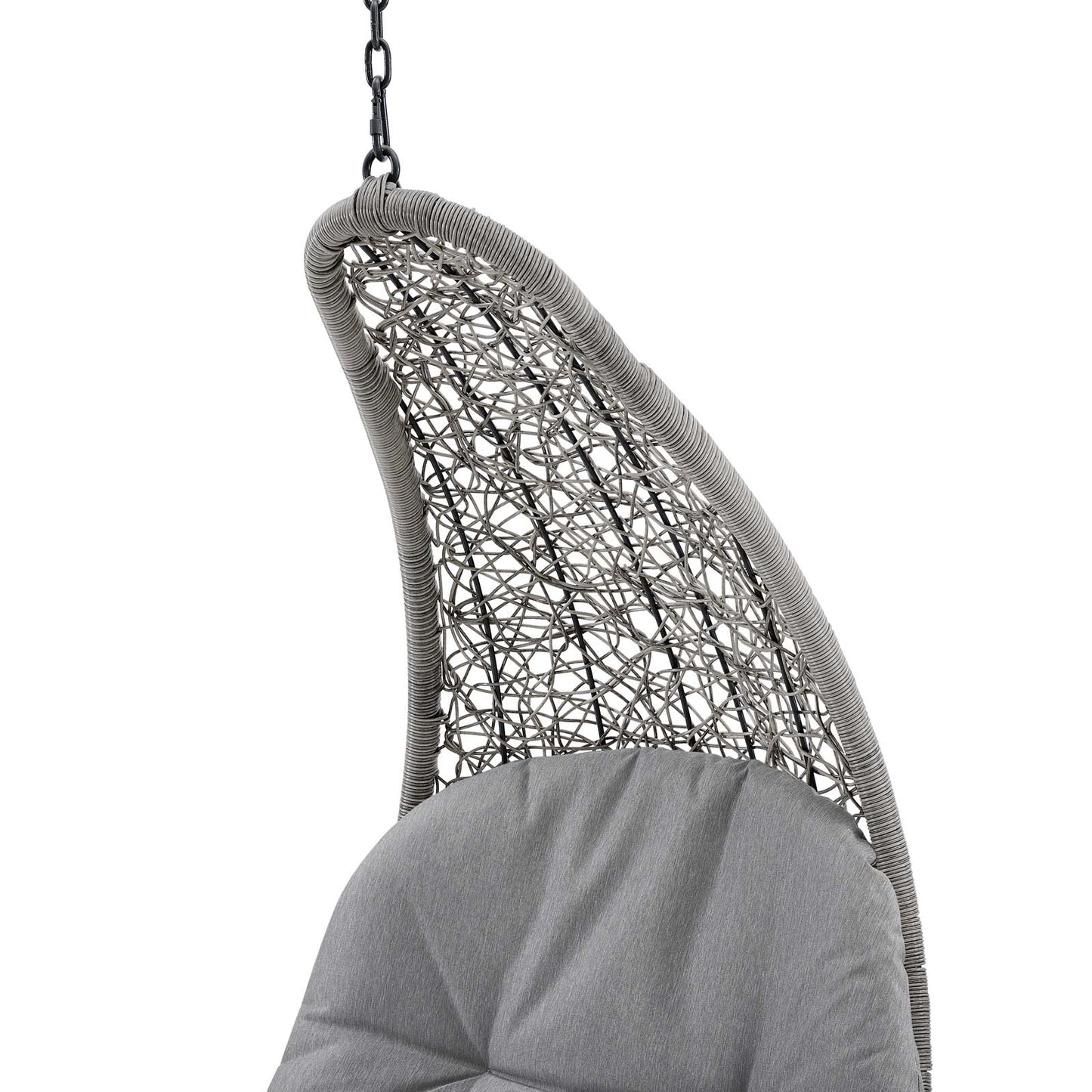 Landscape Outdoor Patio Hanging Chaise Lounge Outdoor Patio Swing Chair, Grey Gray, 20289