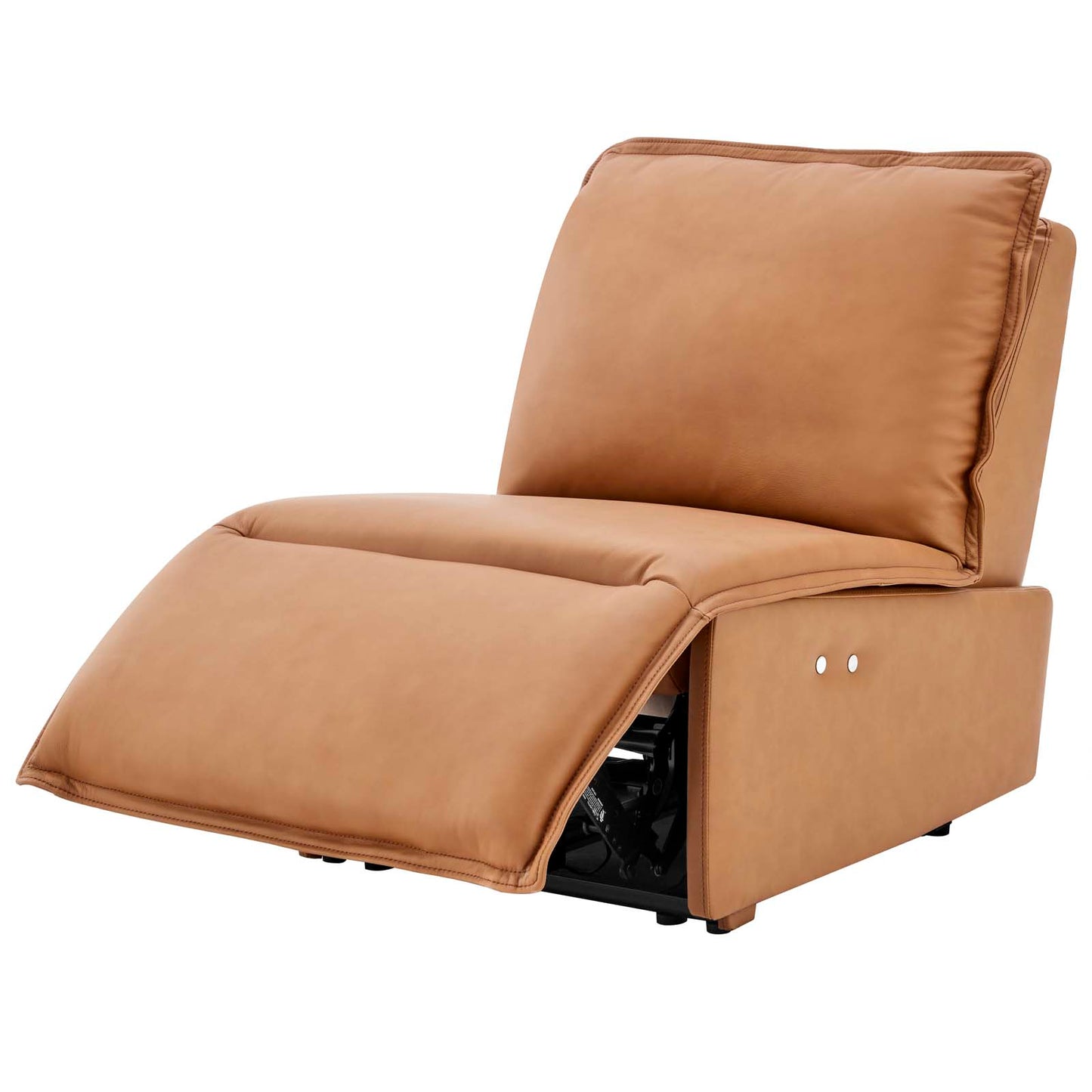 Supine Leather Recliner Chair, Leather, Tan, 20294