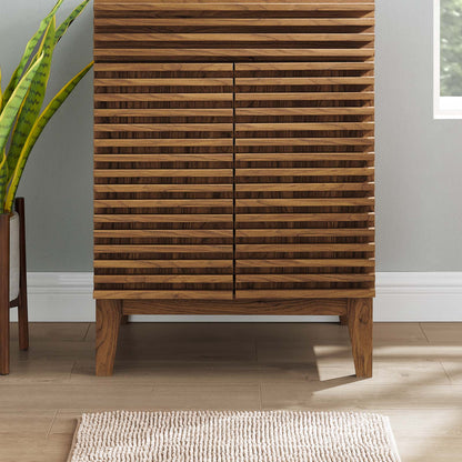 Render Bathroom Vanity Cabinet (Sink Basin Not Included), Wood, Brown Walnut, 20315
