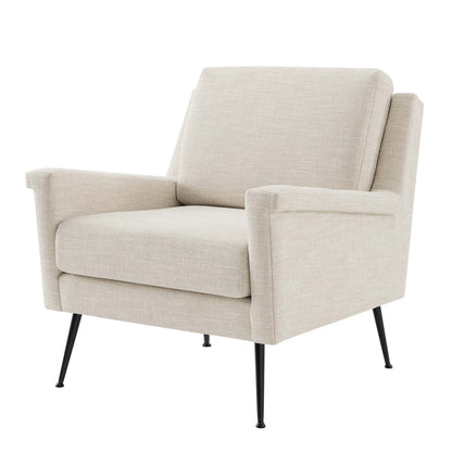 Chesapeake Fabric Armchair, Fabric, Black Beige, 20358
