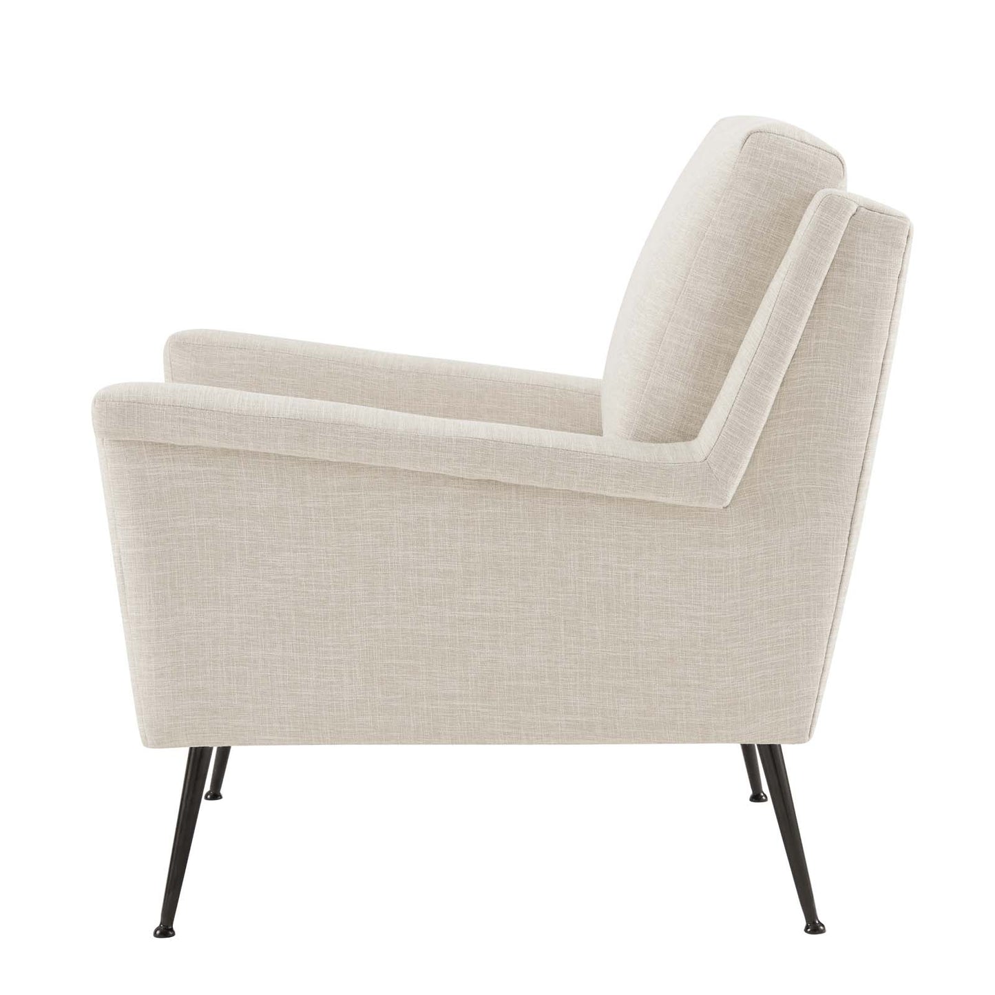Chesapeake Fabric Armchair, Fabric, Black Beige, 20358
