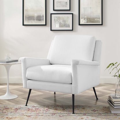 Chesapeake Fabric Armchair, Fabric, Black White, 20360