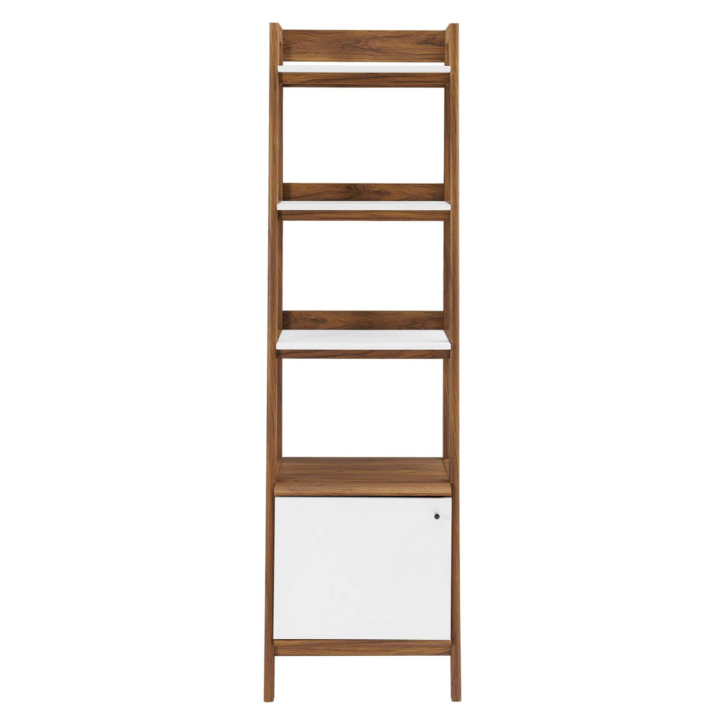 Bixby 21" Bookshelf, Wood, Brown Walnut White, 20412