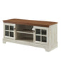 Pacific 47" TV Stand, Wood, Brown Walnut White, 20414
