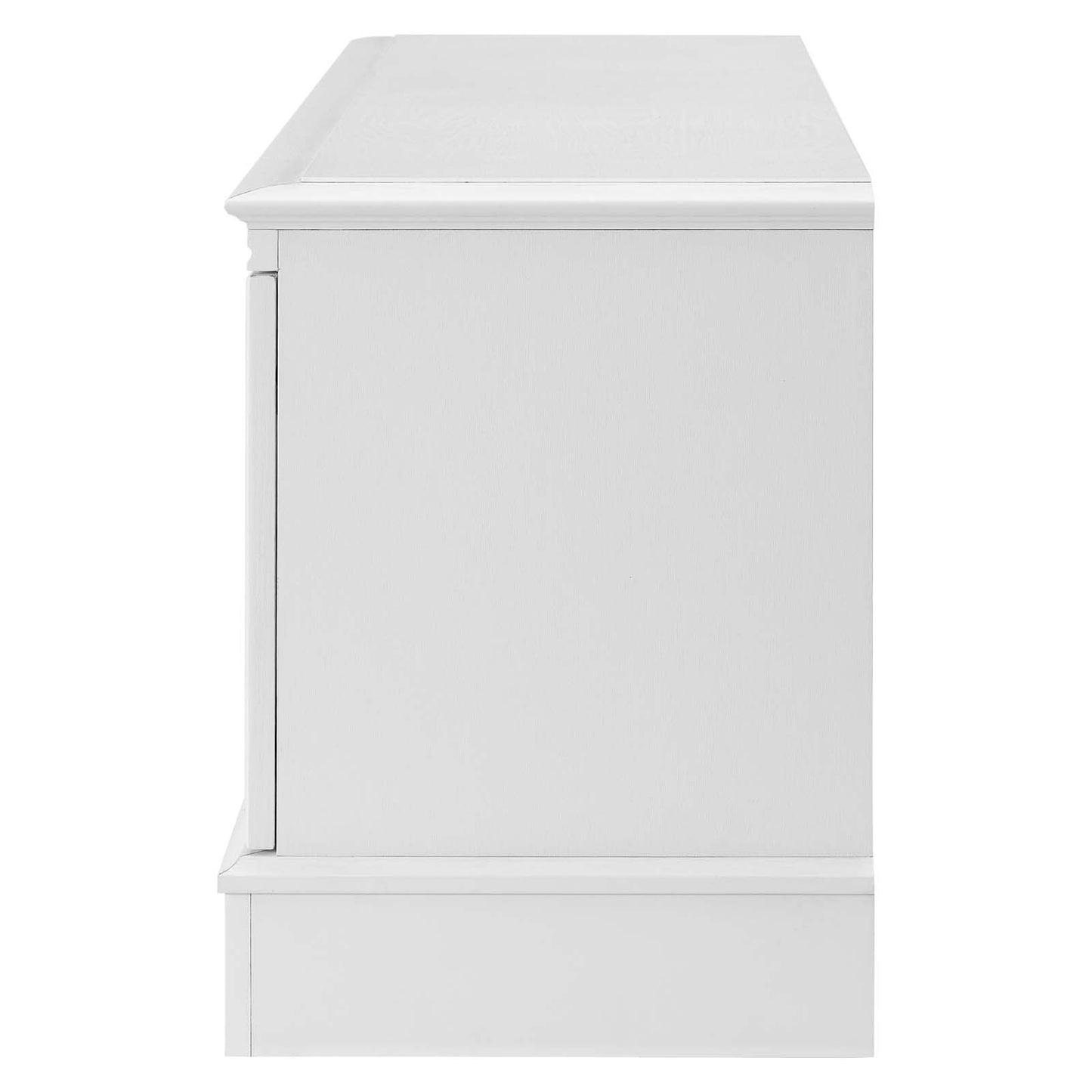 Pacific 47" TV Stand, Wood, White, 20415