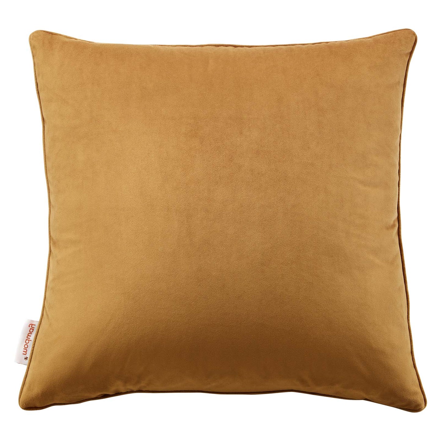Enhance 18" Performance Velvet Throw Pillow, Velvet, Brown, 20447