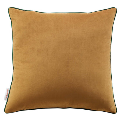 Accentuate 18" Performance Velvet Throw Pillow, Velvet, Brown Green, 20453