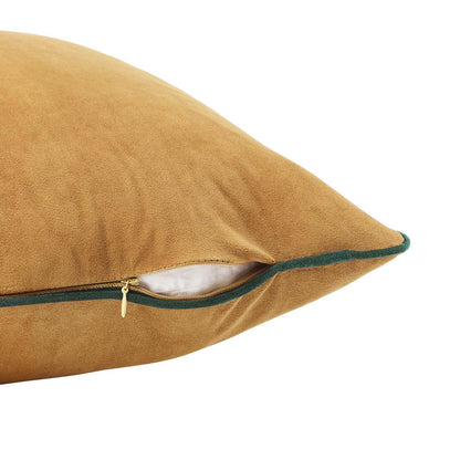 Accentuate 18" Performance Velvet Throw Pillow, Velvet, Brown Green, 20453